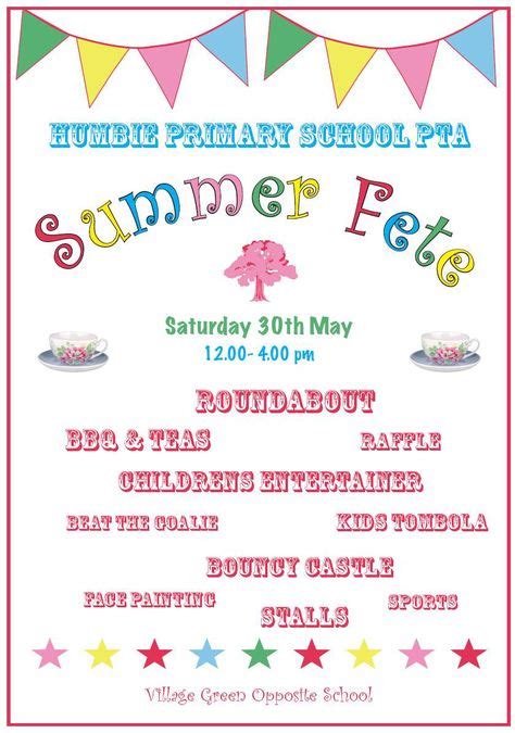 24 Best School fete poster ideas images | Summer fair, Fete ideas, School fair