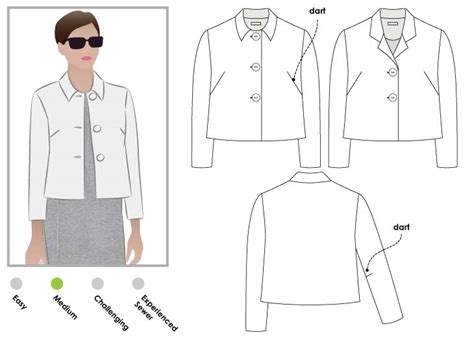 Harriet Jacket Sewing Pattern – Semi-formal Patterns – Style Arc