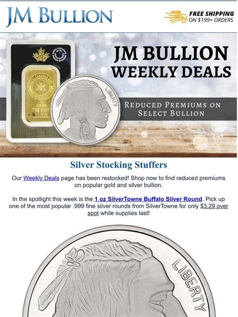 jm bullion: Let us bring you silver and gold... | Milled