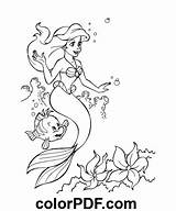 Ariel And Flounder – Coloring Pages Books In PDF sketch template