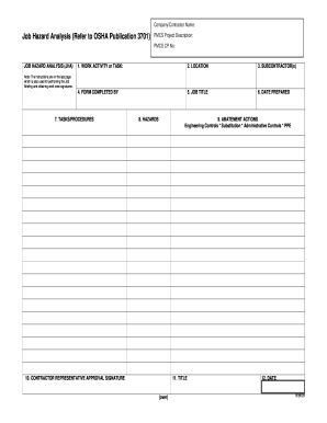 Jha Template - Fill Online, Printable, Fillable, Blank | pdfFiller