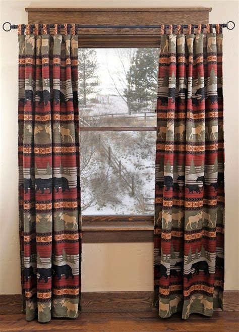 Outrageous Rustic Cabin Drapes Kitchen Curtains And Blinds