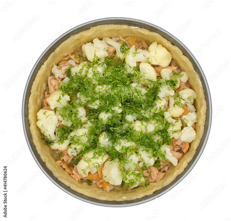 Cooking quiche with fish Stock Photo | Adobe Stock