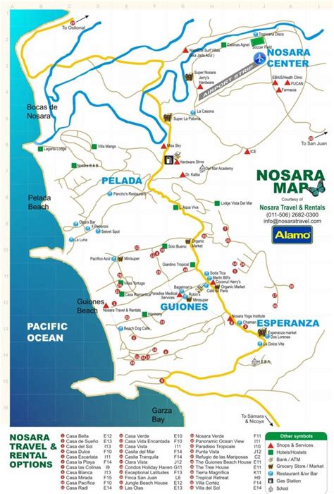 Nosara Costa Rica Map - Zoning Map