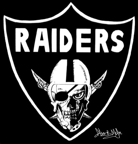 Oakland Raiders Skull Logo by Nino666 on DeviantArt