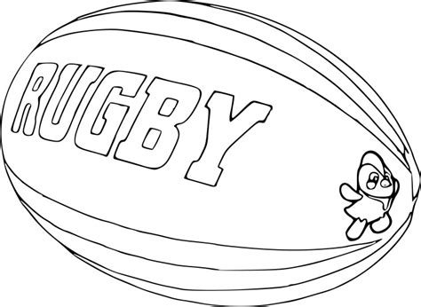 Rugby Ball coloring page - free printable coloring pages on coloori.com