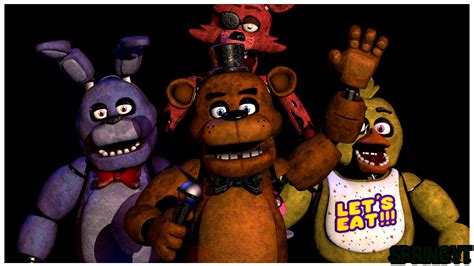 Freddy bonnie chica and foxy by springyt on DeviantArt