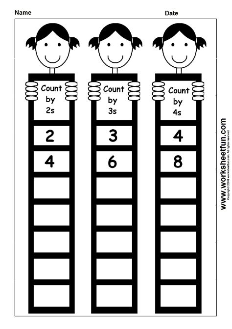 Counting In Threes Worksheet