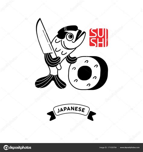 Logo sushi for Japanese restaurant. — Stock Vector © katedemianov ...