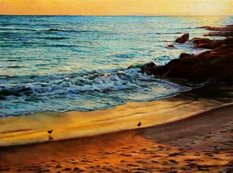 California Beach Painting at PaintingValley.com | Explore collection of California Beach Painting