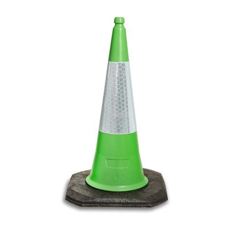 1000mm Green Traffic Cone | Speed Ramps UK