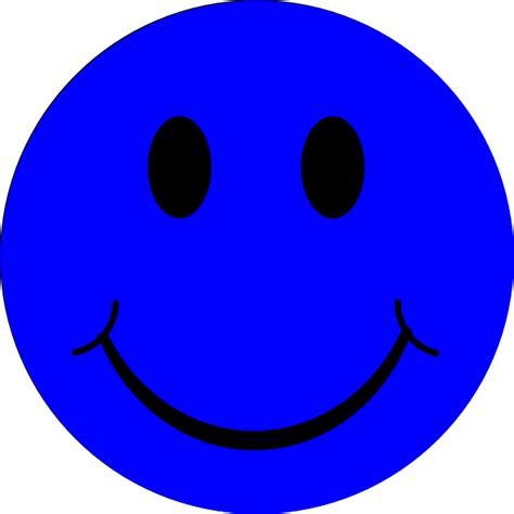 Blue Smiley Face Clip Art at Clker.com - vector clip art online, royalty free & public domain