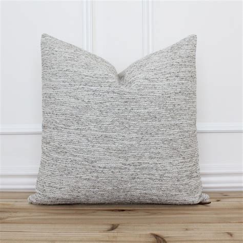 Gray Textured Pillow Cover | Simon – Porter Lane Home