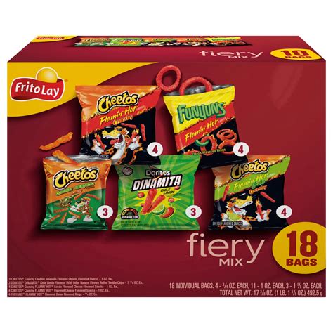 Frito Lay Fiery Mix Variety Pack Chips - Shop Chips at H-E-B