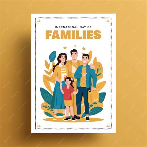 Premium Photo | International Day Of Families Poster Design