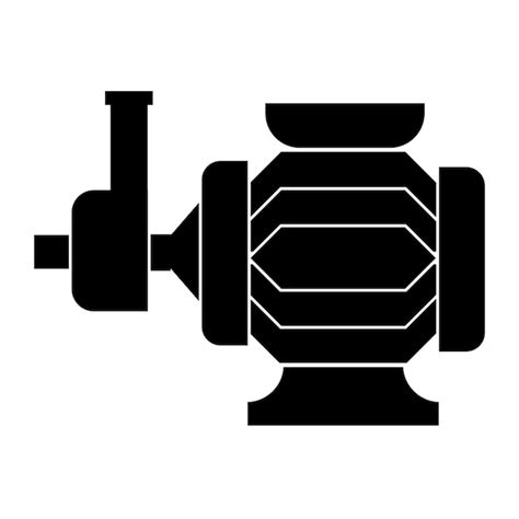 Premium Vector | Water pump machine icon logo vector design template