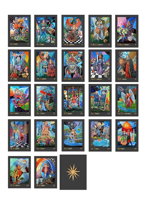 Major Arcana Tarot Cards Printable Instant Download | Etsy