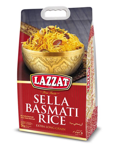 Sella Basmati Rice 5kg - LAZZAT FOODS - TRUE TASTE