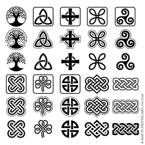 Celtic Knot Symbols And Meanings Chart