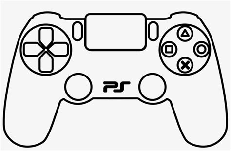 28 Collection Of Playstation 4 Controller Drawing - Draw A Video Game Console - 981x596 PNG ...