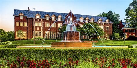 Kansas University Chi Omega Fountain Colorful Panorama Photograph by Gregory Ballos - Pixels