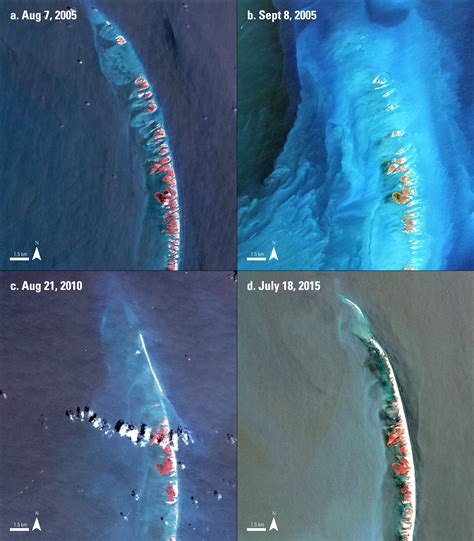 LP DAAC - The Chandeleur Barrier Islands: Hurricane Katrina 10 Years Later