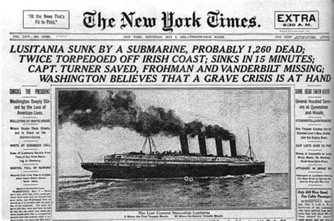 How the Sinking of RMS Lusitania Changed World War I