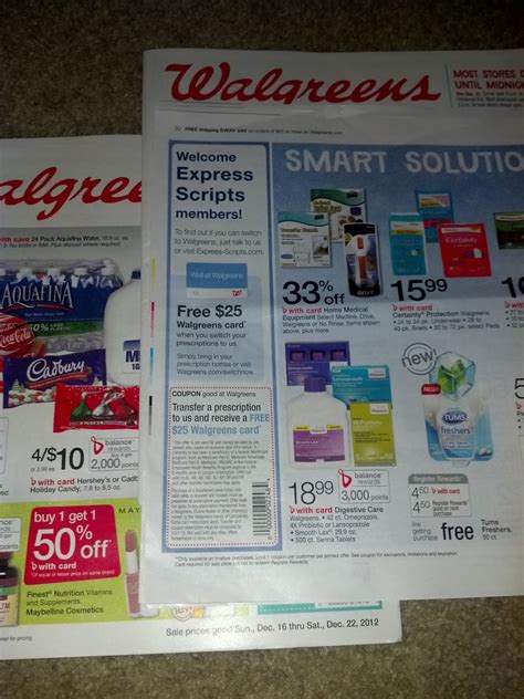 Rx Coupons (Where are they this week?): Walgreens $25 gift card for Rx ...