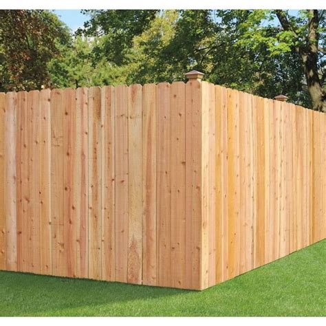 Severe Weather 6 Ft H X 8 Ft W Spruce Pine Fir Dog Ear Fence Panel ...