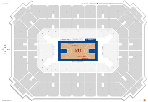 Allen Fieldhouse Seating Chart With Seat Numbers | Two Birds Home