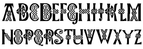 Celtic Knots Font Download | Celtic fonts, Celtic knot drawing, Celtic knot