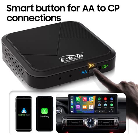 Wireless CarPlay Android Auto Adapter,Factory Wired Convert Wireless CarPlay Android Auto,Plug ...