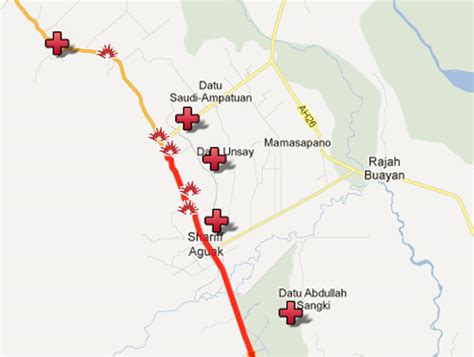 Interactive Map: Maguindanao Clashes & Evacuation Centers