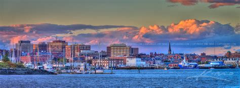 Portland Maine Cityscape Skyline Downtown Panorama