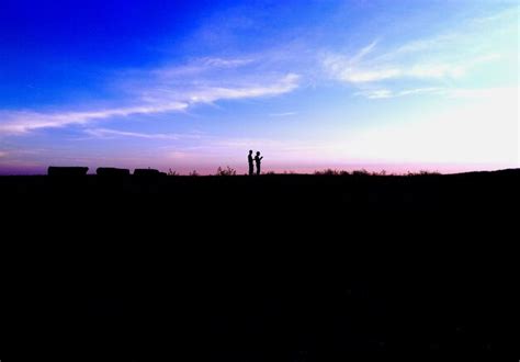 Premium Photo | Silhouette landscape at sunset