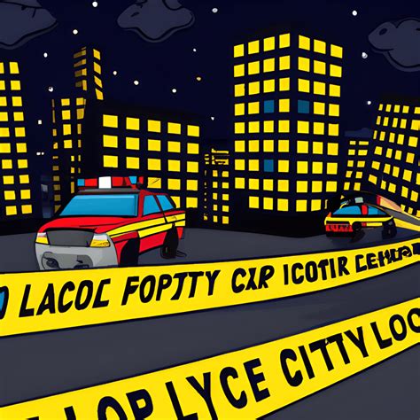 Cartoon Cityscape at Night · Creative Fabrica