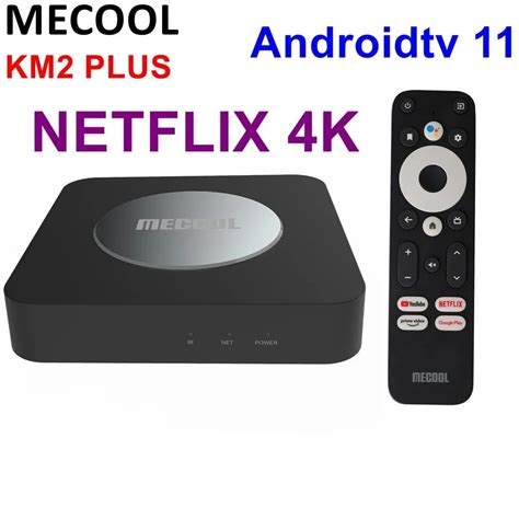 MECOOL KM2 Plus 4K Android 11 TV Box, 2GB RAM 16GB ROM, Amlogic S905X4 ...