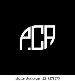 Pca Letter Logo Design On Black Stock Vector (Royalty Free) 2249279573 | Shutterstock