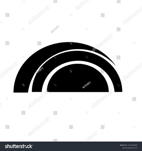 Half Circle Logo Black White Stock Illustration 2111926454 | Shutterstock