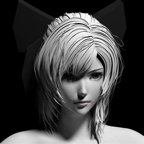 Anime Girl Head 3d model Maya files free download - CadNav