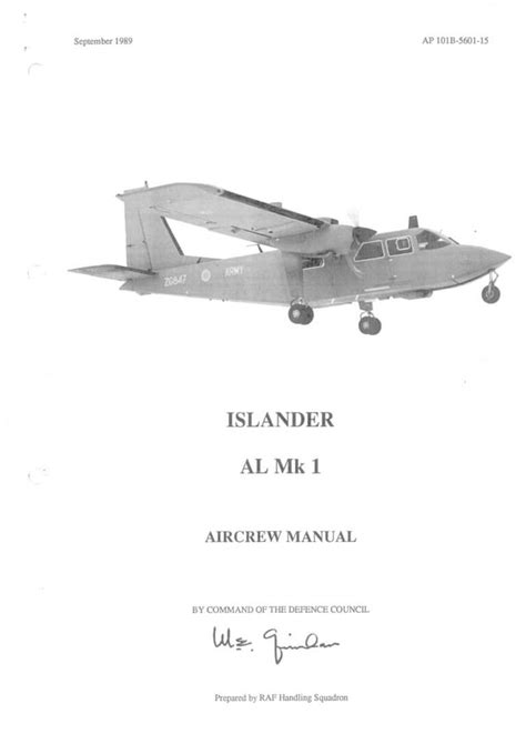 BRITTEN-NORMAN BN2 ISLANDER - Flight Manuals