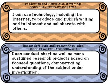 I can statements 3rd grade Writing common core by Chrissie's Creations