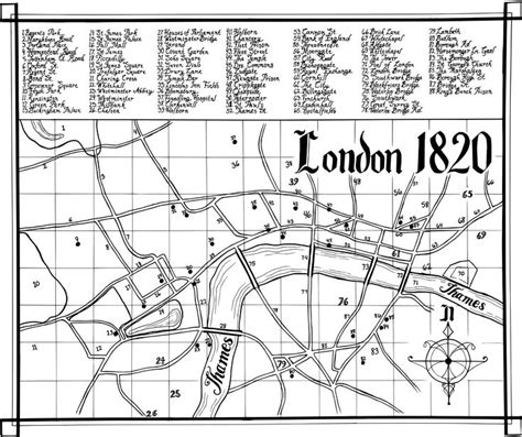 Map of London 1820 | Wayfarer, Historical maps, Map