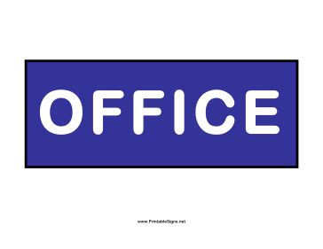 Office Door Signs Printable