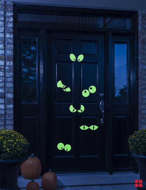 Spooky Glow in the Dark Eyes for your Doorway