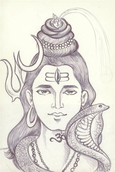 Shiva Drawing Easy With Colour : Final Gcse Piece Pieces Exam Painting ...