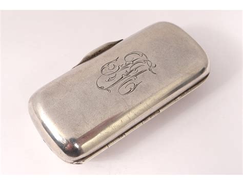 Russian cigarette case silver Yakov Lyapimov St. Petersburg twentieth