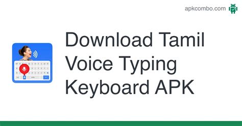 Tamil Voice Typing Keyboard APK (Android App) - Free Download