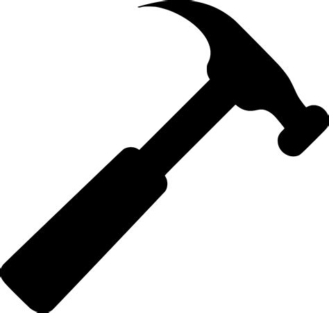 SVG > tool hammer carpenter - Free SVG Image & Icon. | SVG Silh