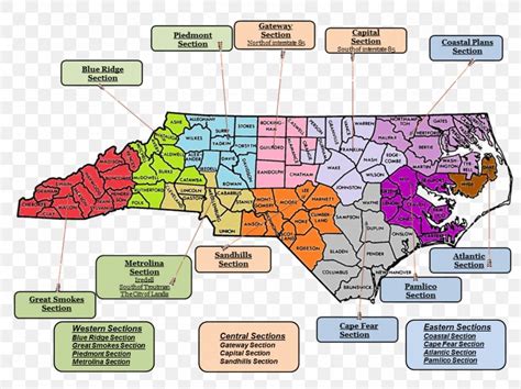 Piedmont North Carolina Map Cartoon Line, PNG, 1439x1079px, Piedmont ...